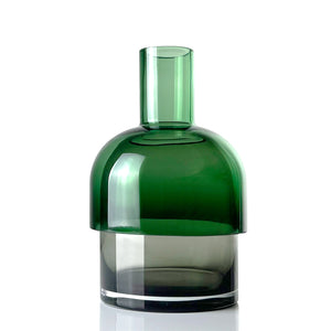 Flip vase en verre Vert et Gris M Cloudnola