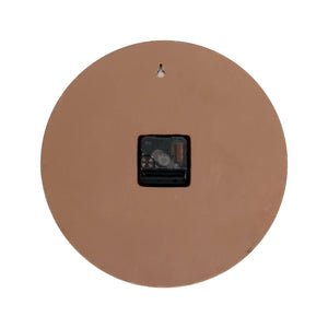 Horloge Petra ronde en résine - Terracotta