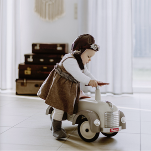 Porteur enfant voiture beige